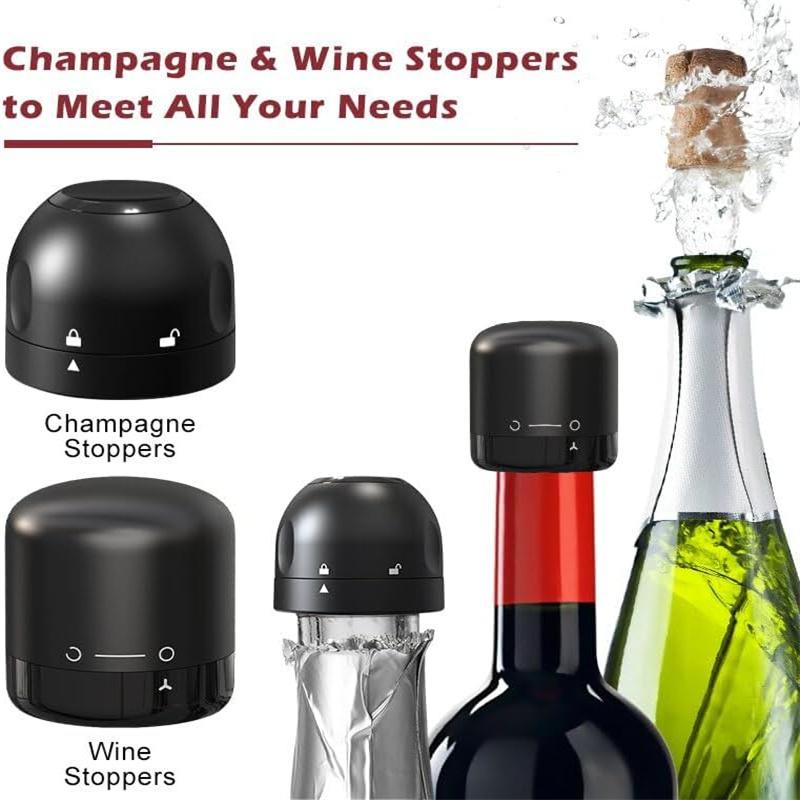 Wine Bottle Stopper Reusable Vacuum Seal Red Wine Champagne Cork Wine Cork Tool Leak-Proof Storage