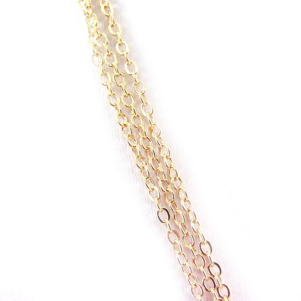 Les Trésors De Lily [G5640] - Gold-plated Necklace 'Alchemy' White Gold - 5 Mm