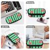 Pen Case 300D Polyester Large Capacity Zipper Closure with Mesh Pocket Removable Divider and Pen Slots for College and School Use