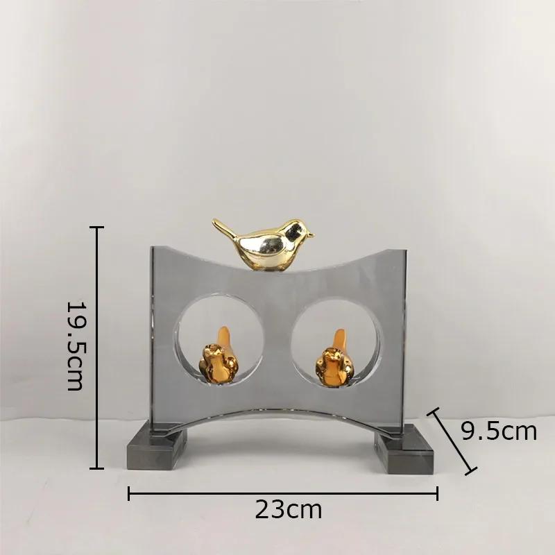 Creative Geometric Crystal Sculpture Abstract Crafts Desk Decoration Ornaments Crystal Artwork Statue Room Aesthetic Decor