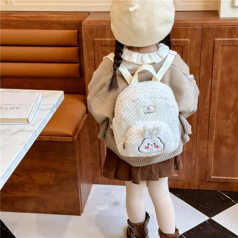 Adorable Plush Rabbit Backpack For Kids With Soft Comfort And Fun Design For Ages One To Three