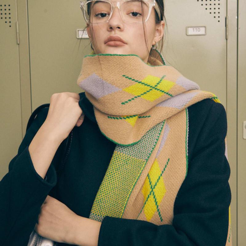 Hackesch Uma Schal_Mix Beige