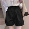 Women's 100% Cotton High Waist Summer Casual Plus Size Wide Leg Shorts