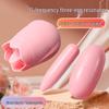 Jinle Rose USB Tongue Licking Vibrator – Round Egg Design for Female Pleasure, Adult Fun.
