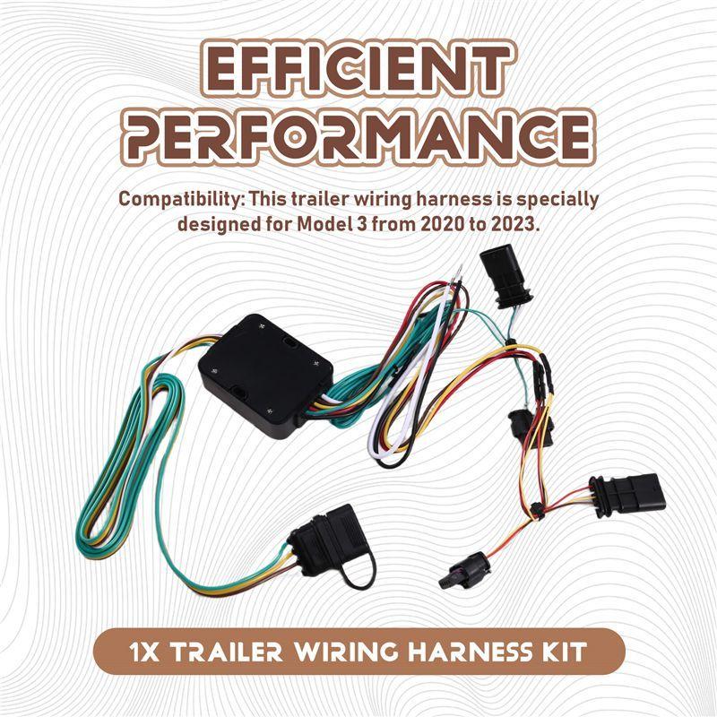 Authentic 118869 Ultimate Trailer Wiring System For Tesla Model 3 - - Essential Car Connector Kit