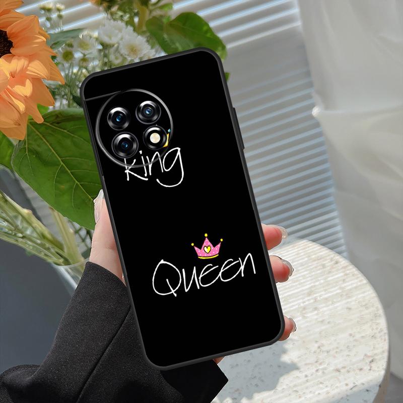 Queen King Crown Case For OnePlus 15 15R 12 12R 13T 13R 13 11 10 10R 10T 8T Nord 5 CE 2 3 4 Lite N20 N30 Cover