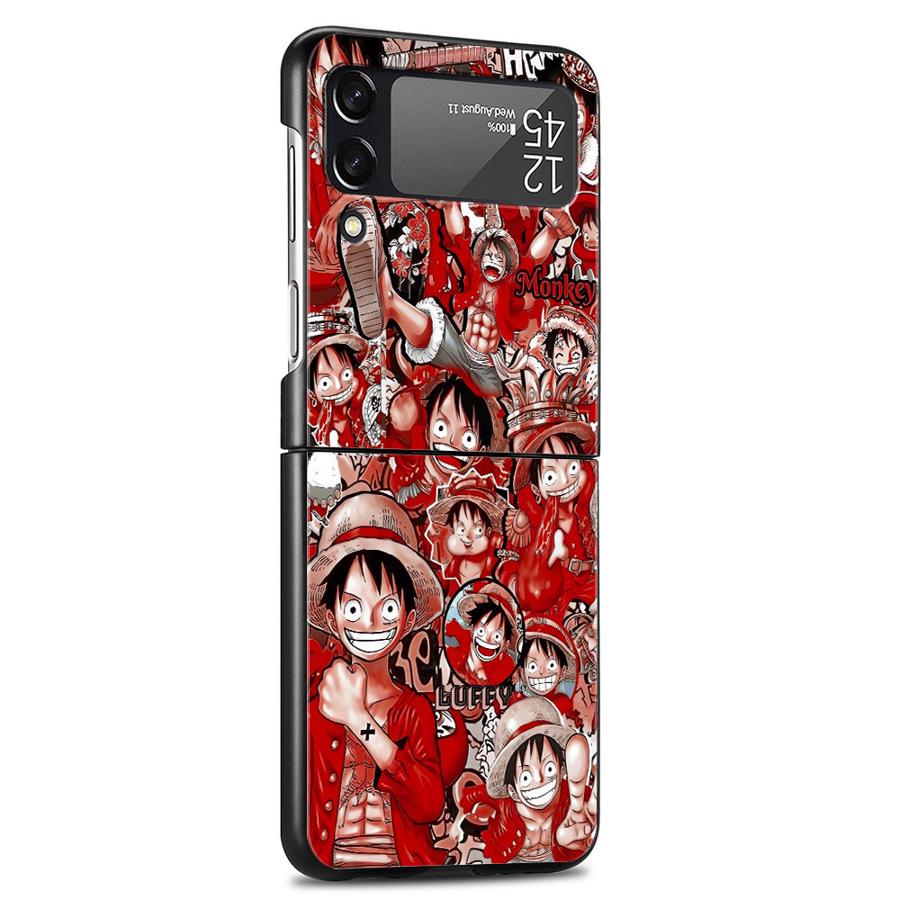 Back Cover Phone Case for Samsung Galaxy Z Flip 3 Z FLIP 6 Z Flip Z Flip 5 Anime One Pieces