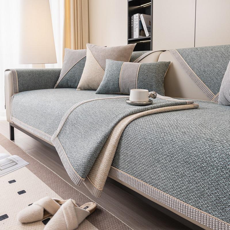 Sofa Cushion Cotton And Linen Four Seasons Universal Non-slip Sofa Cover Full Cover Sofa Towel