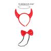 Halloween Devil Costume Kits Including Horn Headband Bowtie Tail Demons Dress Up Outfit Halloween Cosplays Party Props