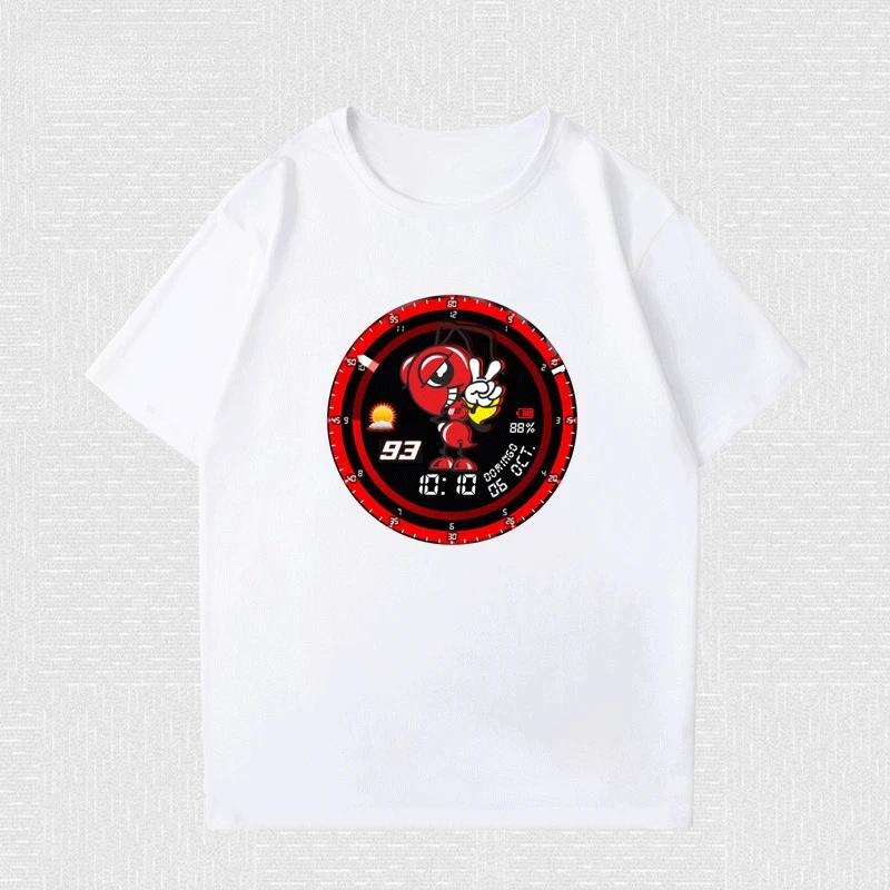 2025 Léto Nové MOTO93 Pánské Marquez Motocyklové Pamětní Tričko Závodní Kombinéza Motocyklová Kombinéza Bavlna Krátký Rukáv Unseix Tričko