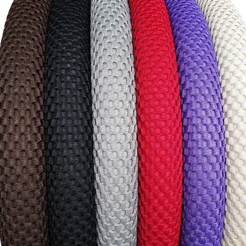 Car Steering Wheel Cover Skidproof 38cm Durable Fabric Elastic Steering Wheel Cover Car Wheel Protector Auto Interior Accessorie