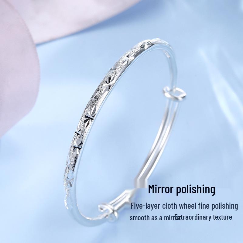 Starry Night Sterling Silver 999 Bracelet - Perfect Valentine's or Birthday Gift for Girlfriend
