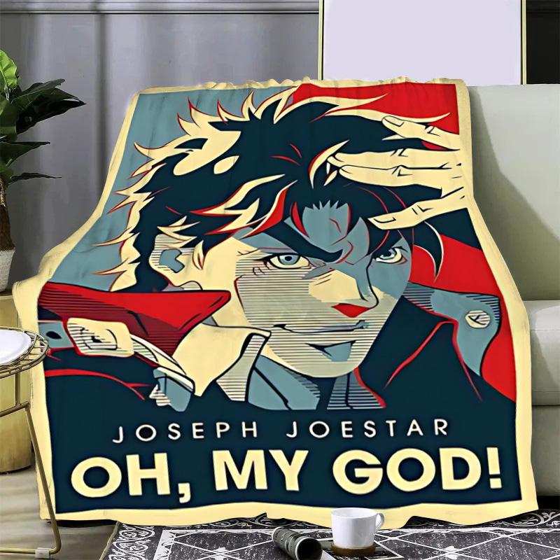 Anime JoJo's Bizarre Adventure Printed Blanket Picnic Blankets Warm Blanket Soft and Comfortable Home Travel Birthday Gift
