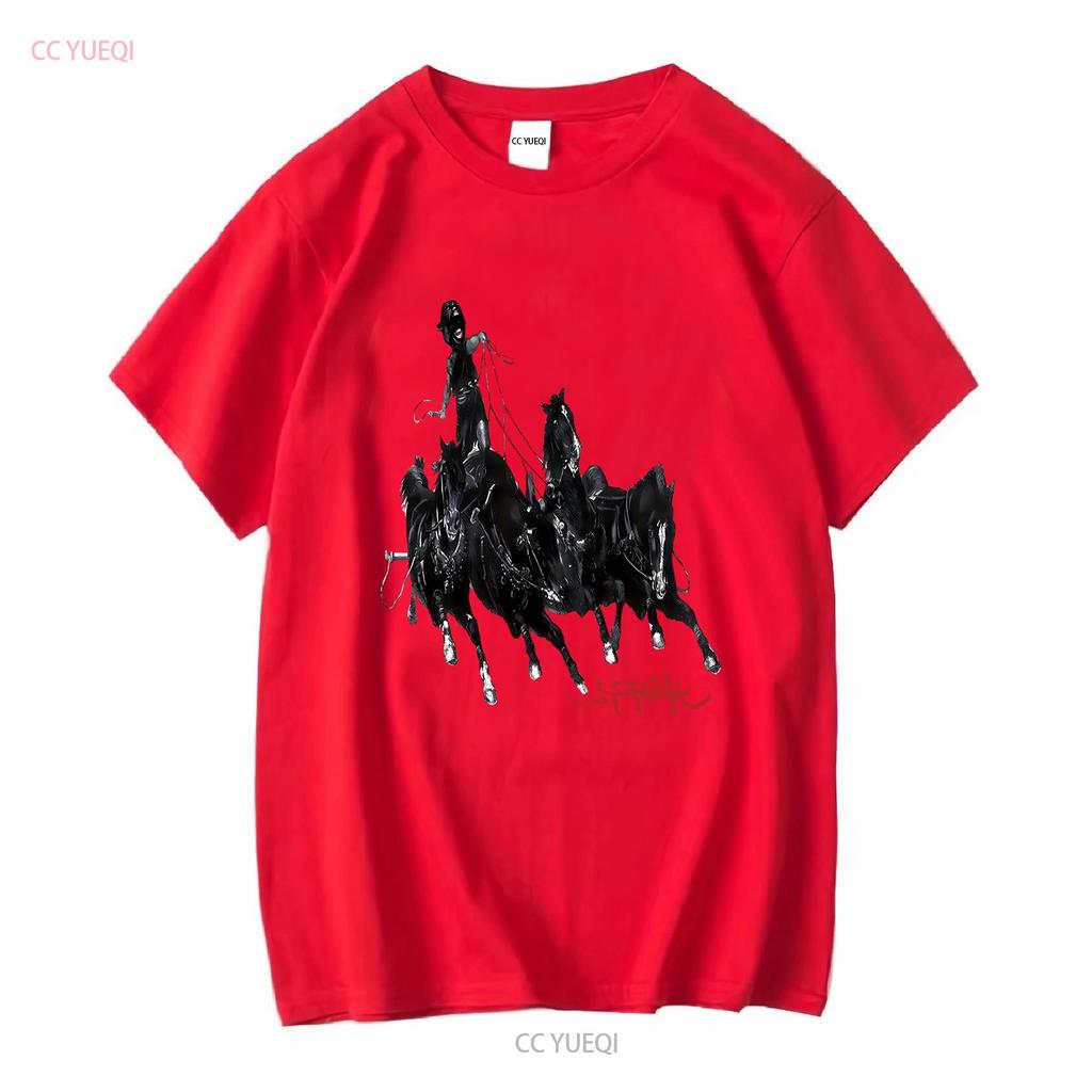 Travis Utopia Circus Maximus Rome Italy Aug 2023 Exclusive T Shirt Heavy Cotton Vintage Washed Versatile Designer Clothes