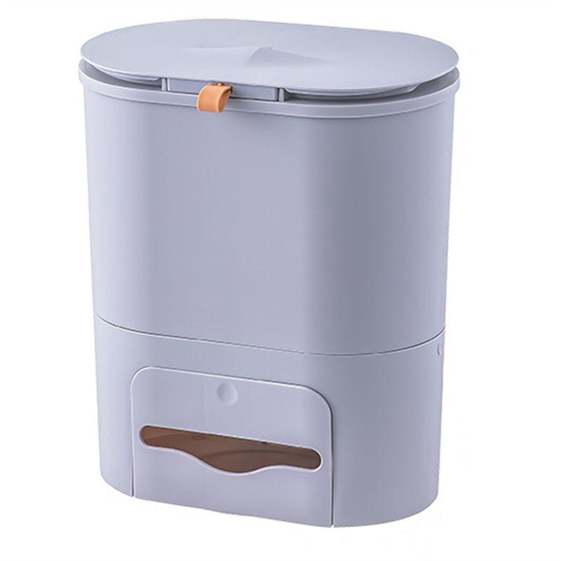 ABKS-Large-Capacity Sliding Wall-Mounted Trash Can With Lid, Kitchen Cabinet Door Hanging, Recycling Station