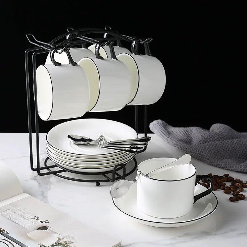 

European Style Ceramic Coffee Cup and Saucer Set