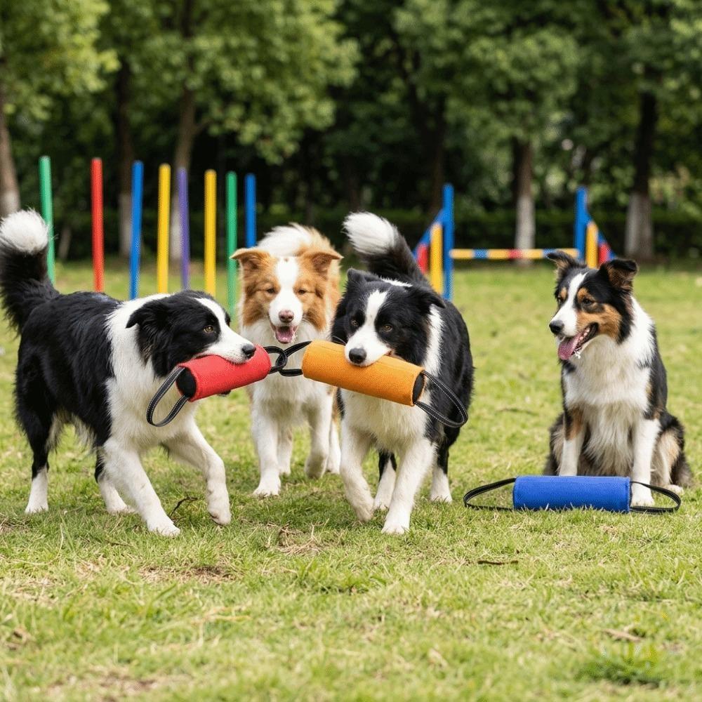 Multi Colors Available Dog Bite Tug Toy Seamed Reinforced Dog Chew Stick Dog Obedience Training