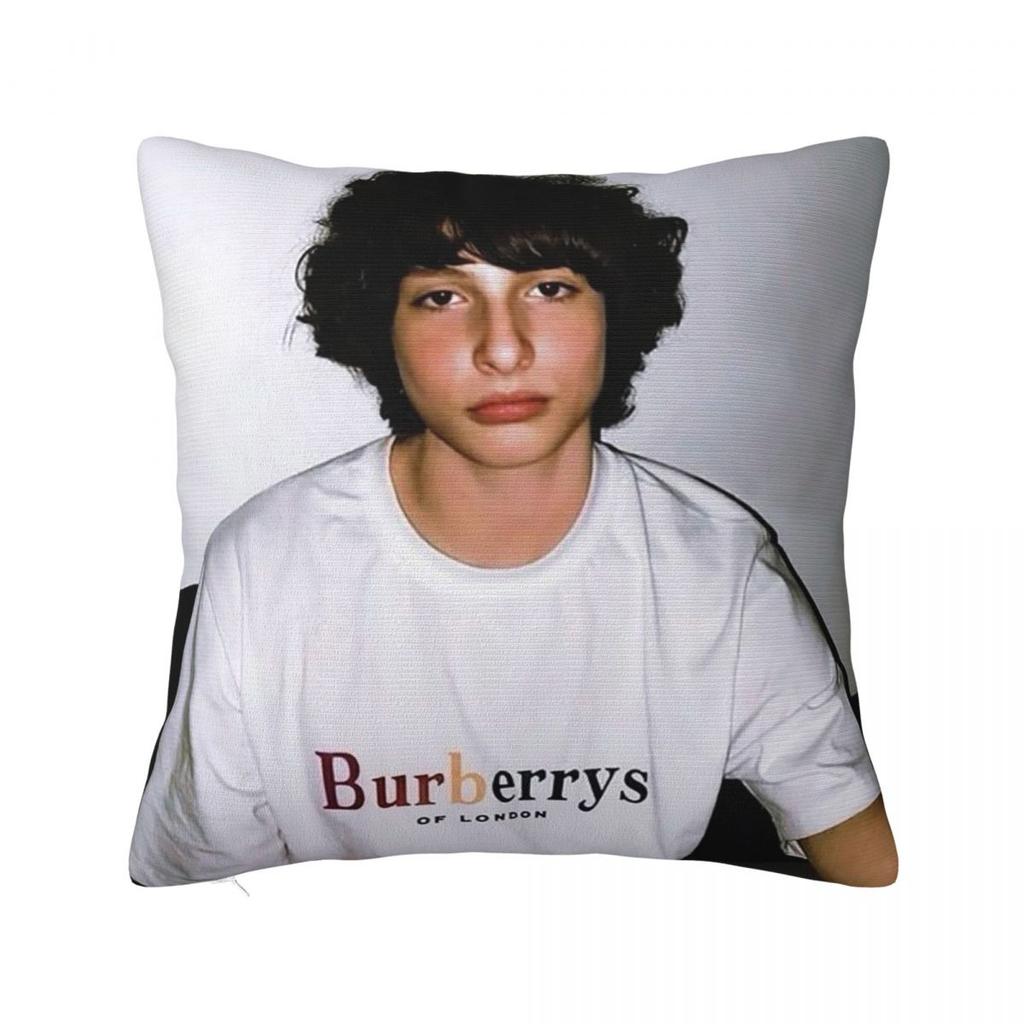 Finn Wolfhard Quadratisches Kissenbezug Kissenhülle Kissenbezug Überwurf-Kissenbezug für Zuhause Sofa Wohnzimmer