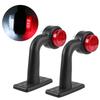 2Pcs 12 LED 10V‑30V Elbow Side Marker Indicator Light Lamp Side Marked Lamp for Car Truck (X1)