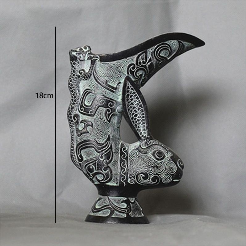 

Антикварная бронзовая посуда, украшение, корова, кролик, павлин, дракон, феникс, ваза, винная чаша, коллекция медных статуэток, домашние настольные аксессуары
