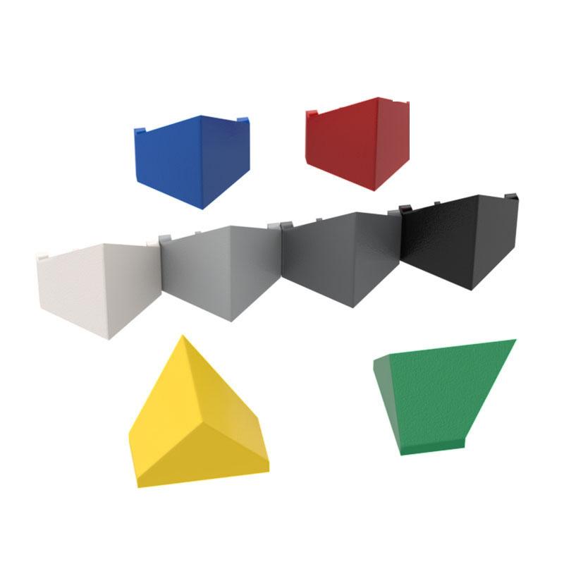 10PCS 3049 Double-Sided Sloping Block Moc Roof Color Accessories Compatible with Brick DIY Children Toy Assembly Box