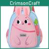 Cartoon Bear Pattern Cute Toddler Backpack With Nylon Fabric For School Travel