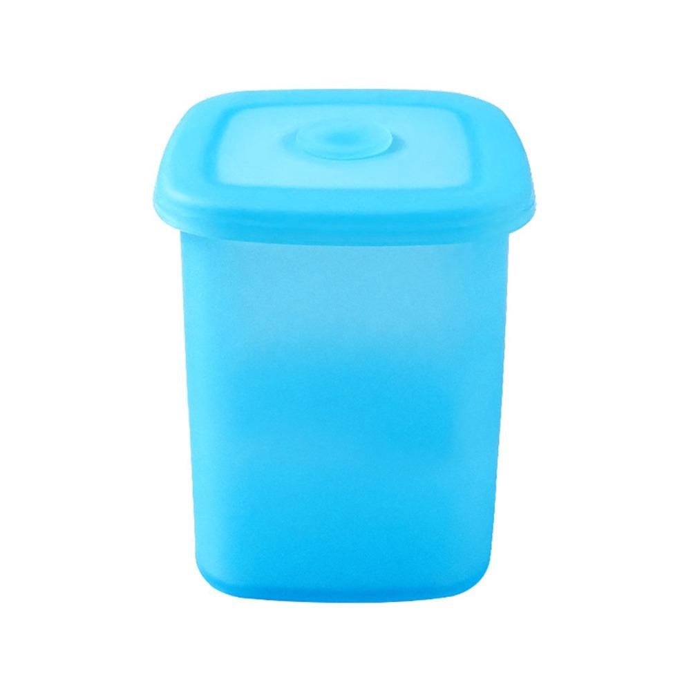 600/800/1000ml Silicone Storage Box White Blue Large Capacity Sealed Jars Food Grade Vacuum Preservation Sealed Tank