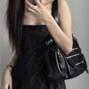 Large Capaci Motorcycle Bag 2025 New Sle Underarm Commuter Tote Bag Single Oulder Crossbody Bag for Men and Women