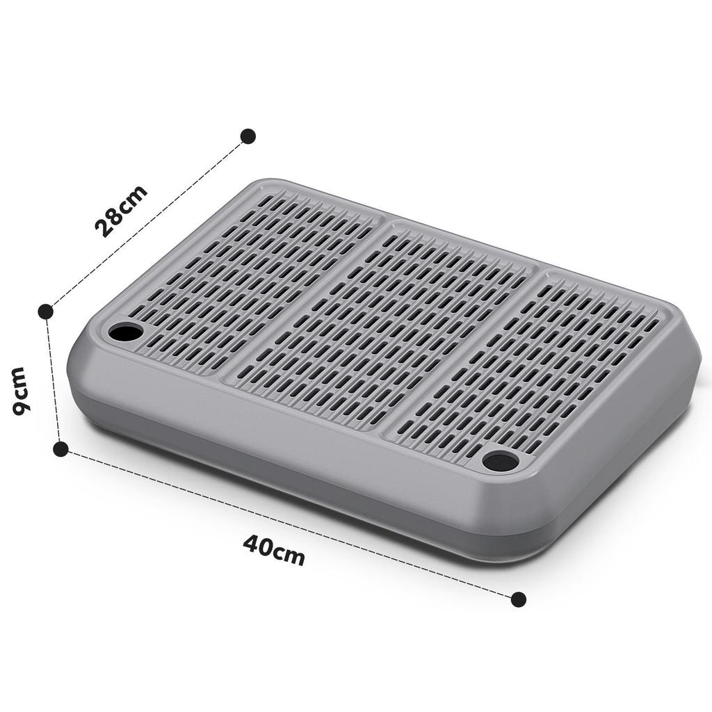 Stainless Steel Cat Litter Box with Anti-Splash Top-Entry Lid, Sizes S-XXXL.