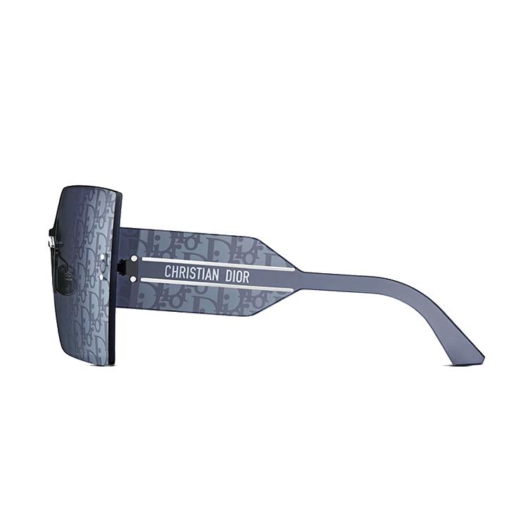 Dior D-Club Square Sunglasses With Side Lettering Unisex Sunglasses Blue DIORCLUB-M5U