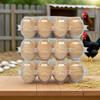100 Pack of 12-Count Clear Plastic Egg Cartons 3×4 Grid Reusable Stackable Egg Containers for Farm Market Kitchen Storage Egg Holder for Fridge