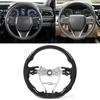 Carbon Fiber Steering Wheel Preforated Leather W  Red Stitching For Toyota Camry XV70 Corolla RAV4 Avalon 2018 2020