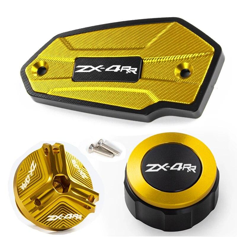 For Kawasaki Ninja ZX4RR ZX4R ZX-4R RR 2023 Motorcycle Front and Rear Brake Fluid Cap Protection and Filler Cap Accessories