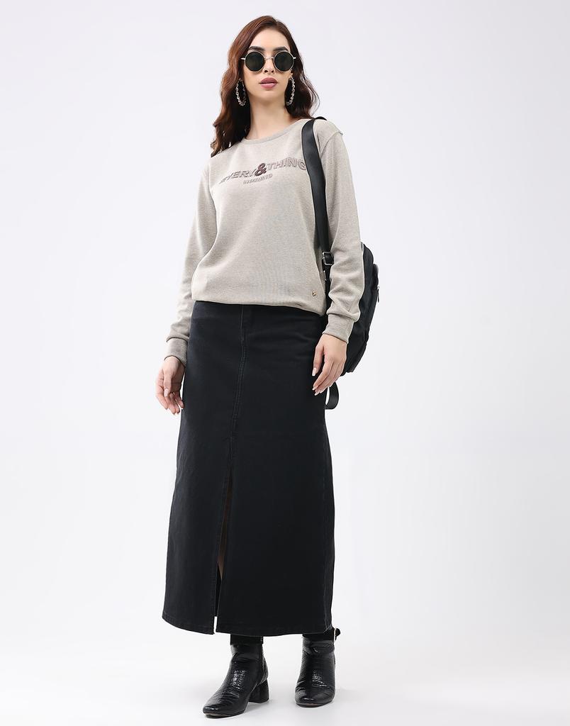 Monte Carlo Women Round Neck Full Sleeves Top