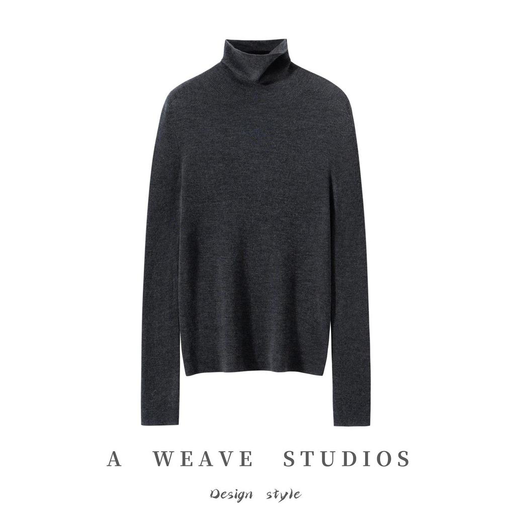 Women's High-Neck 18-Gauge Ribbed Base Layer Top - Fine Spun German Wool