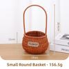 with Handle Imitation Rattan Storage Baskets Household Handwoven Home Decoration Braid Basket 8 Styles