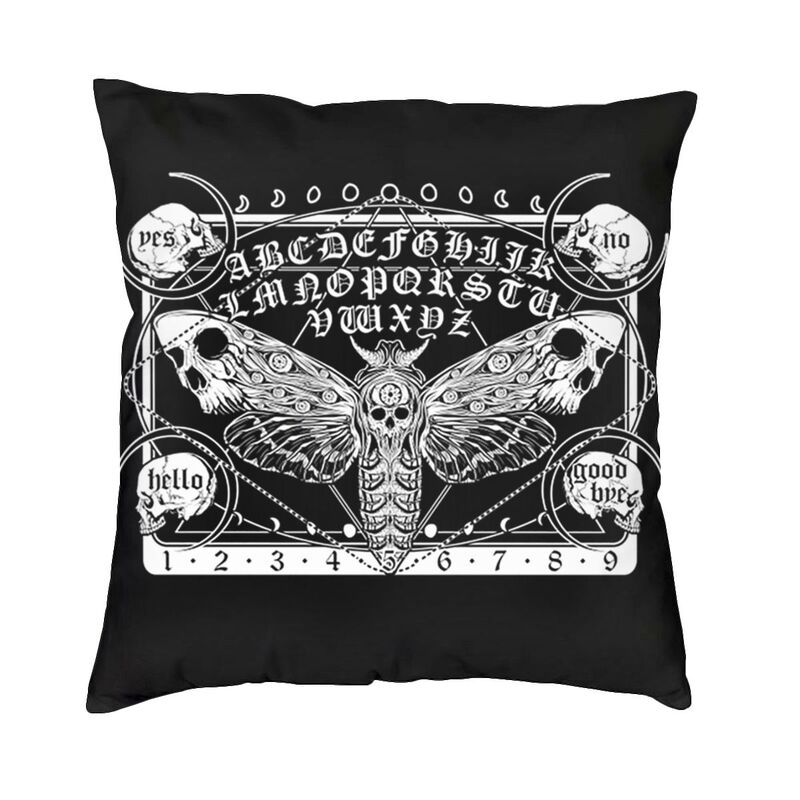 

Наволочка с картой Ouija, украшение, милая готическая подушка для колдовства, украшение для салона, квадратная наволочка 45x45cm 18x18in