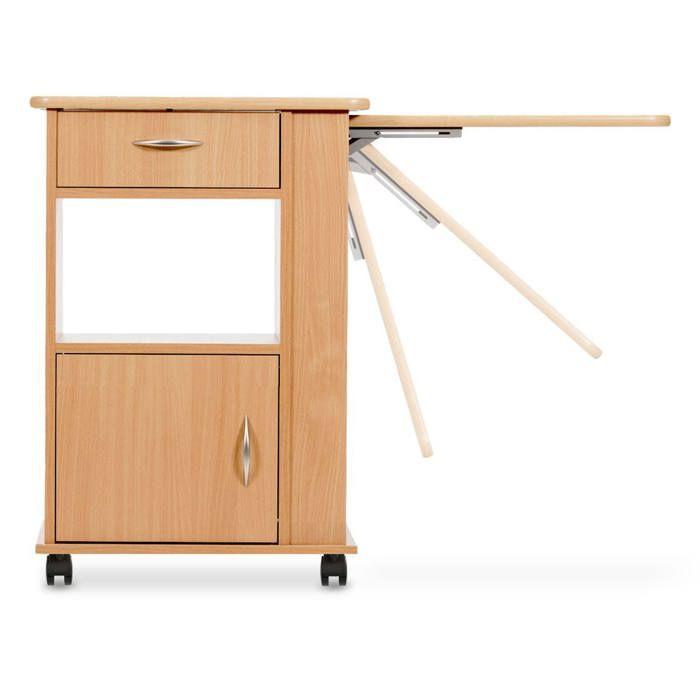 Bedside Table - Divit NT2 - Integrated Bed Tray - Adjustable Height and Tilt - Brown