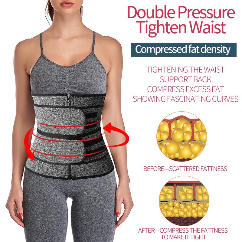 Women's European & American Double Waistband Abdominal Body Shaper & Sports Waist Support