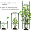 Assembleable plant support grid, tomato cage, rose climbing trellis51Inch vegetable fixing rack flower gardening support