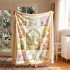 1pc GooseGarden Themed Flannel Blanket - Large Size, Soft, Lightweight, and Warm, Suitable for All Seasons - Perfect for Bed, Sofa, Office, Camping, a