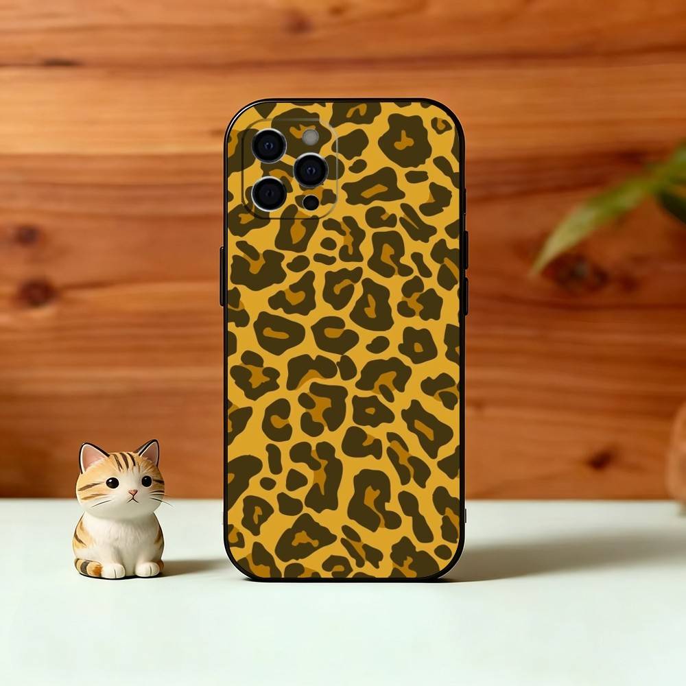 All-over Leopard Print Phone Case Silicone Soft For IPhone 17 16 15 14 13 12 11 X XR Plus Pro Max Plus