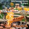 Suporte de Salsicha para Churrasco em Aço Inoxidável Novidade Festa Acampamento Presentes Assador de Salsicha Engraçado Reutilizável Grelha para Cachorro-Quente para Acampamento ao Ar Livre