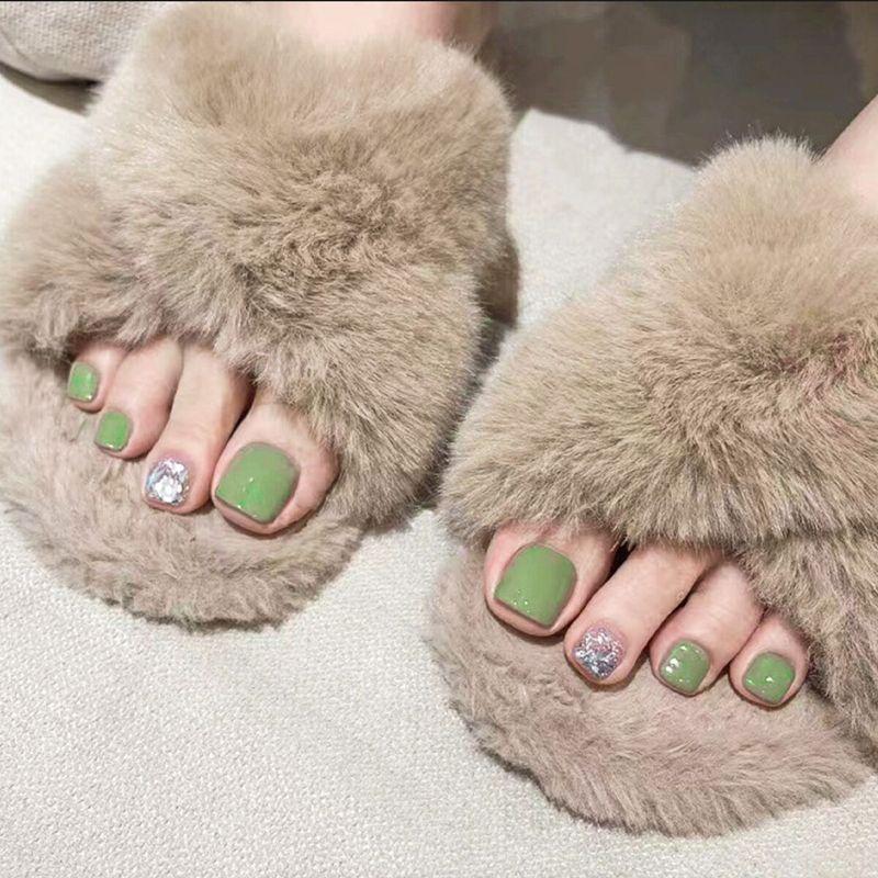 

Съемный летний патч для ношения, как у интернет-знаменитости Toenail patch fresh light green