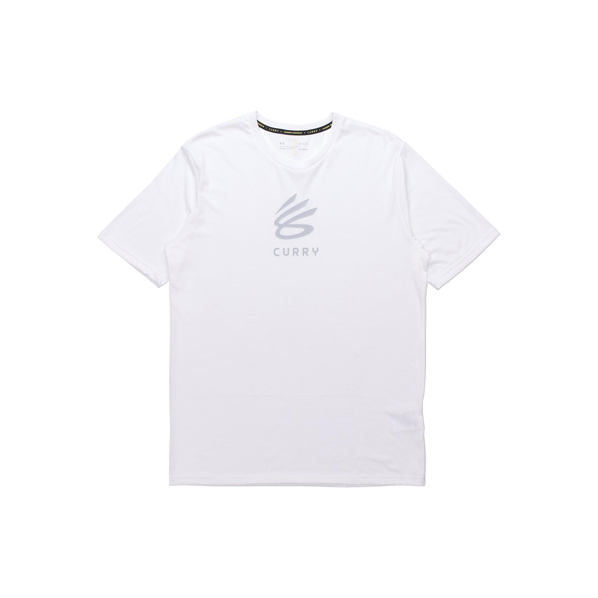 Under Armour Curry Undrtd Splash T-Shirt White Men s 1362819-100 XXL