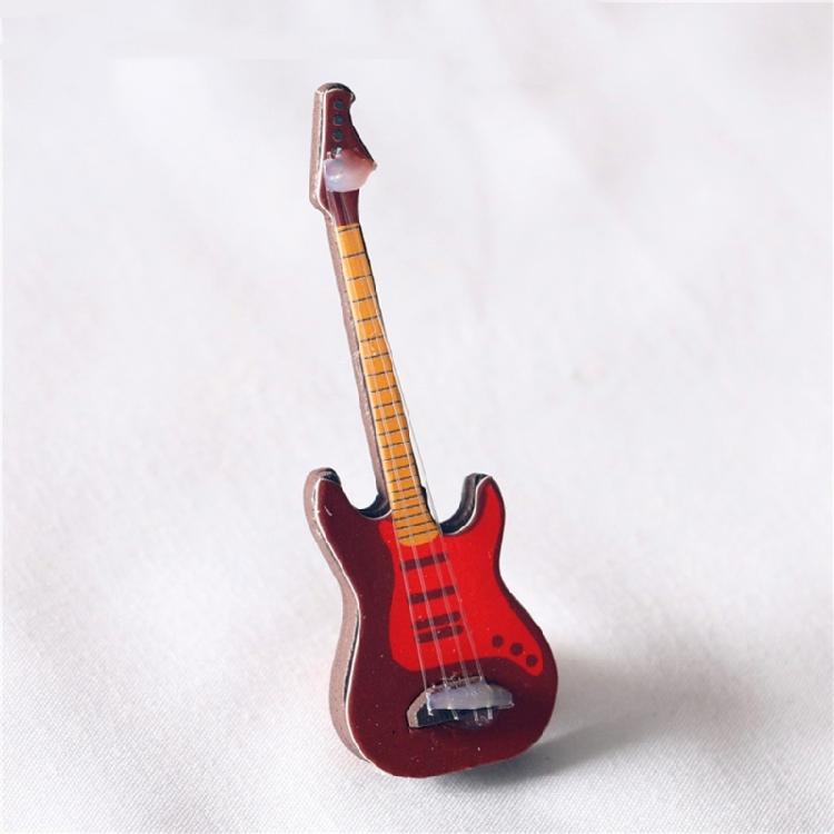 Mini Guitarra Miniatura para 1:6 1:12 Instrumentos Musicais para Casa de Bonecas Adereços de Foto Modelo de Casa de Bonecas Decorações para Casa para Crianças