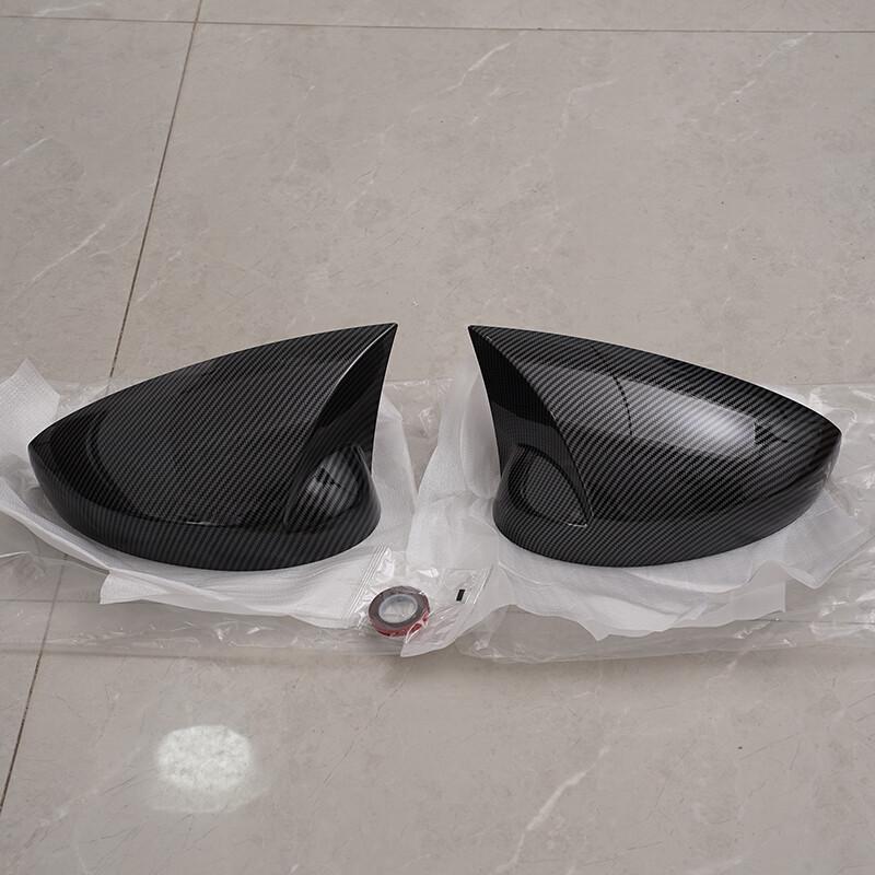 For Honda 11th Civic 2022-23 Carbon Fiber Horn Style Side Mirror Cover Caps Trim