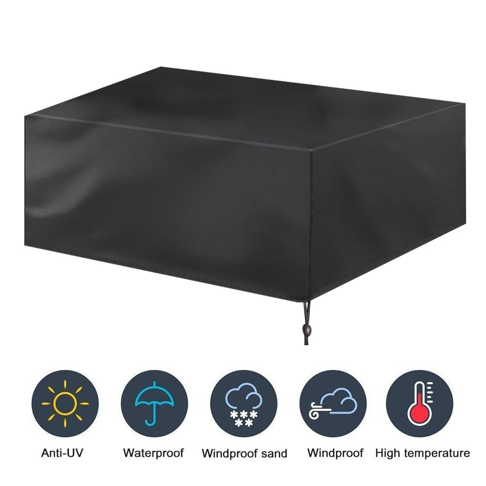Outdoor Waterproof Dust Proof Patio Furniture Protective Cover Sofa Dining Table (270*180*89cm)