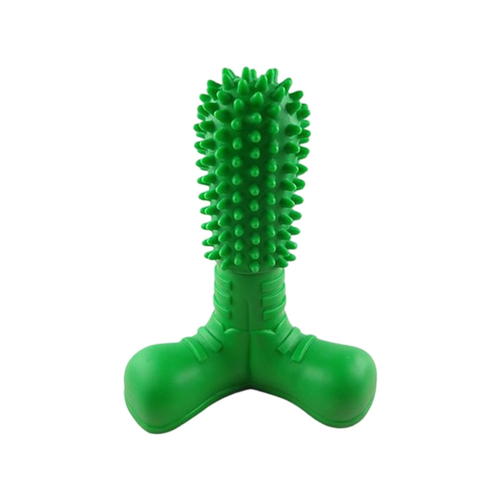 

Pet Supplies Bones Shaped Grinding Rod PVC Toothed Dog Sound Toy One Size зелений