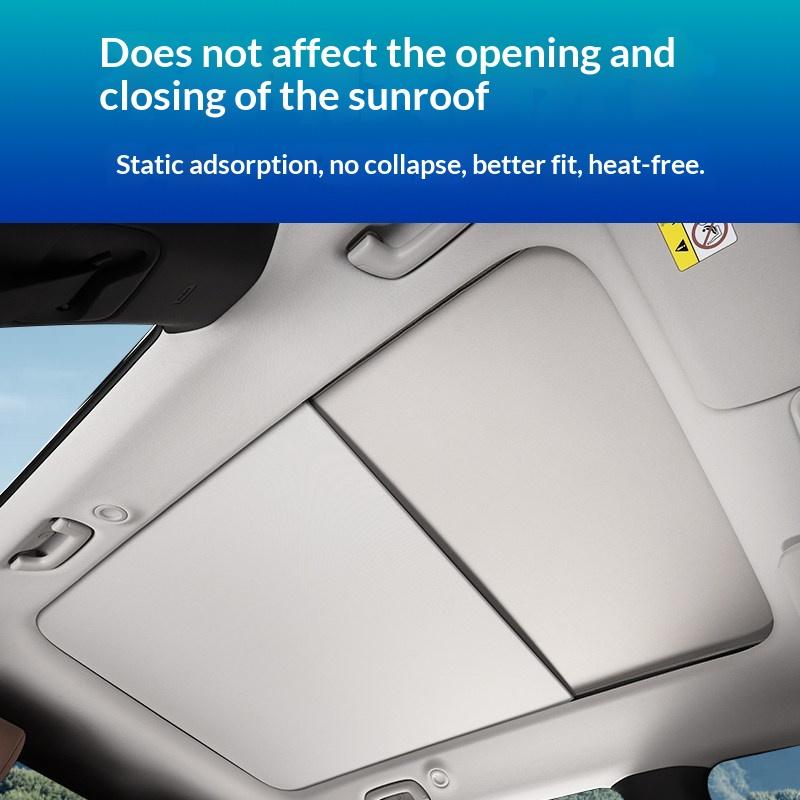 Fit For AION V II Car Sun Shade Silicone Static Adsorption Roof Heat Insulation Sun Protection Skylight Visor